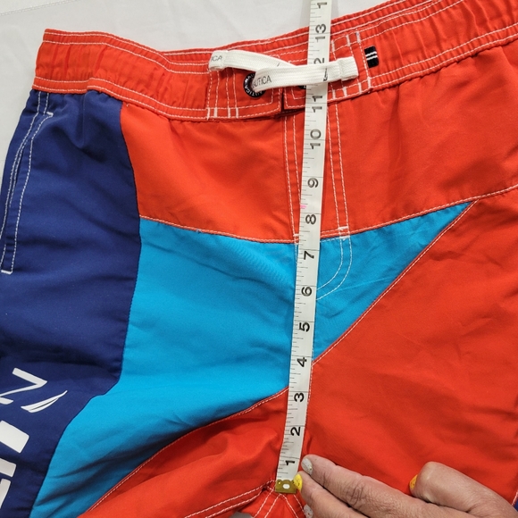 NAUTICA Boys XL 18/20  Swim Trunks beach Logo - Picture 10 of 13